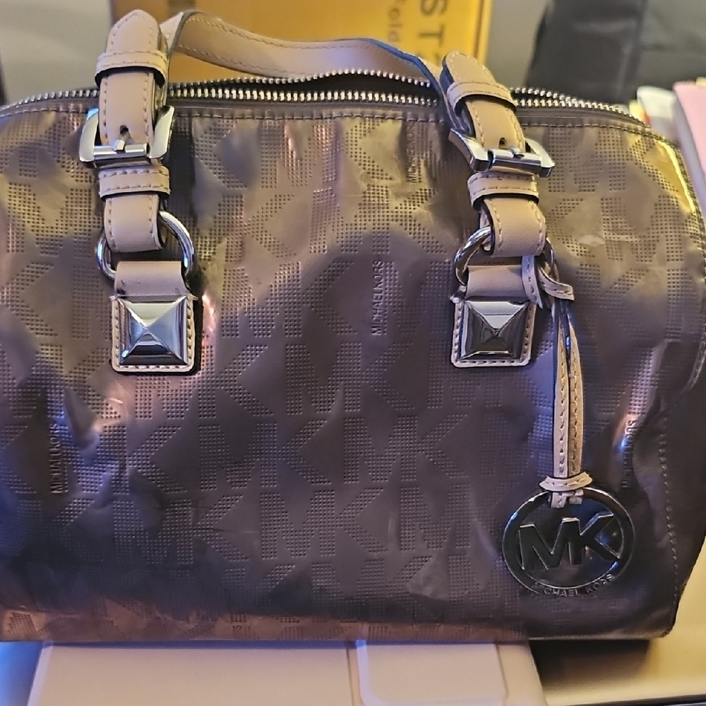 Michael Kors Metallic Brown Satchel
